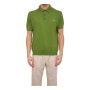 Groene Gebreide Polo Shirt Etro , Green , Heren