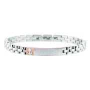 Marine Armband Zilver Roségoud Kristallen Sector No Limits , Gray , He...