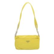 Pre-owned Fabric prada-bags Prada Vintage , Yellow , Dames