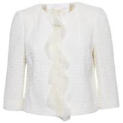 Pre-owned Fabric outerwear Giambattista Valli Pre-owned , White , Dame...