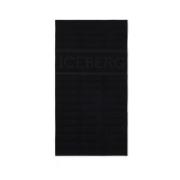 Luxe Logo Strandhanddoek Iceberg , Black , Heren