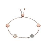 Signature Armband in Roségoud Emporio Armani , Multicolor , Dames