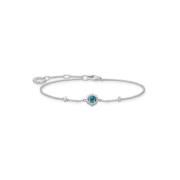 Zilveren Turkoois Zirkonia Armband Thomas Sabo , Gray , Dames