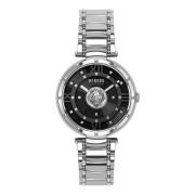 Elegante Moscova Roestvrijstalen Horloge Versus Versace , Gray , Dames
