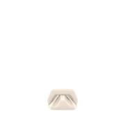 Vegan Fabric Shell Clutch Tas THEMOIRè , White , Dames