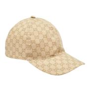 Pre-owned Cotton hats Gucci Vintage , Beige , Heren