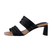 Sylvi Padded Strap Mule Shoe the Bear , Black , Dames