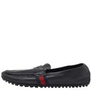 Pre-owned Leather flats Gucci Vintage , Black , Heren