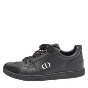 Pre-owned Leather sneakers Dior Vintage , Black , Dames