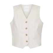 Stijlvolle Vest Vilsa-Ve Sisters Point , Beige , Dames