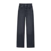 Zwart Gewassen Denim Boyfriend Jeans Anine Bing , Black , Dames