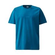 Resist Dyed Logo T-shirt C.p. Company , Blue , Heren