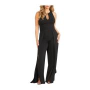 Zwart Jumpsuit Mouwloos Ritssluiting Guess , Black , Dames