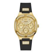 Duchess Siliconen Armband Horloge Zwart Guess , Black , Dames