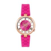 Tiger Luxe Kwarts Horloge Roze Plein Sport , Pink , Dames