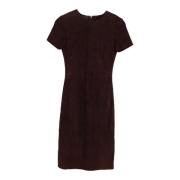 Pre-owned Suede dresses Prada Vintage , Red , Dames