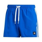 Blauwe Zwemshorts 3 Strepen CLX Adidas , Blue , Heren