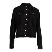 Pre-owned Suede outerwear Yves Saint Laurent Vintage , Black , Heren