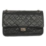 Pre-owned Leather shoulder-bags Chanel Vintage , Black , Dames