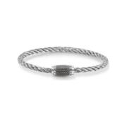 Gevlochten Armband met Magneetsluiting Thomas Sabo , Gray , Heren