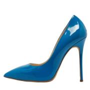 Pre-owned Leather heels Giuseppe Zanotti Pre-owned , Blue , Dames