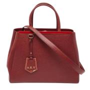 Pre-owned Leather totes Fendi Vintage , Red , Dames
