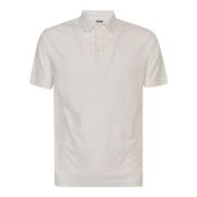 Klassieke Witte Poloshirt Zanone , White , Heren