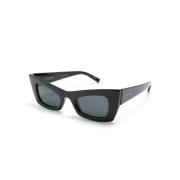 SL 702 001 Sunglasses Saint Laurent , Black , Dames