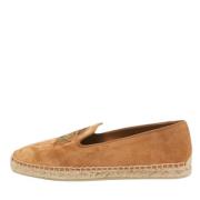 Pre-owned Suede espadrilles Christian Louboutin Pre-owned , Brown , Da...
