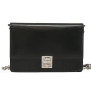 Pre-owned Leather clutches Givenchy Pre-owned , Black , Dames