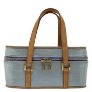 Pre-owned Leather handbags Louis Vuitton Vintage , Blue , Dames