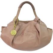 Pre-owned Leather totes Loewe Pre-owned , Pink , Dames