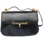 Pre-owned Leather shoulder-bags Dior Vintage , Black , Dames