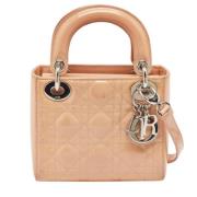 Pre-owned Leather totes Dior Vintage , Beige , Dames