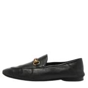 Pre-owned Leather flats Gucci Vintage , Black , Heren