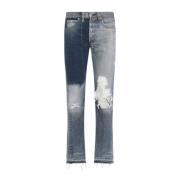 Vintage Denim Straight Leg Jeans Gallery Dept. , Blue , Heren