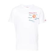 Heren T-Shirt Collectie Saint Barth , White , Heren