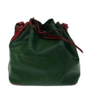 Pre-owned Leather shoulder-bags Louis Vuitton Vintage , Green , Dames