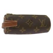 Pre-owned Canvas clutches Louis Vuitton Vintage , Brown , Dames