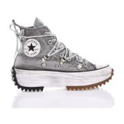 Handgemaakte Grijze Sneakers voor Vrouwen Converse , Gray , Dames