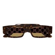 Retro Stijl Zonnebril Gg1592S 002 Gucci , Brown , Unisex