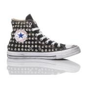 Handgemaakte Zwarte Sneakers Converse , Black , Heren