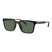 Gepolariseerde Groene Zonnebril Semi Mat Zwart Oliver Peoples , Black ...