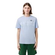 Heren T-shirt Lacoste , Blue , Heren