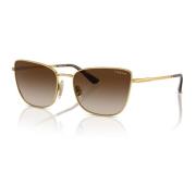 Tortoise Gold/Brown Shaded Sunglasses Vogue , Yellow , Dames