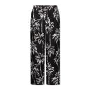 Broek met bloemenmotief Balmain , Black , Heren