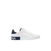 Portofino Nappa Sportschoenen Dolce & Gabbana , White , Heren