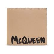 Portemonnee met logo Alexander McQueen , Beige , Heren