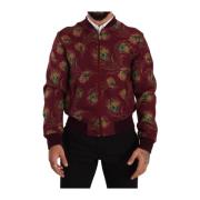 Rode Peacock Stretch Ritsjas Dolce & Gabbana , Red , Heren