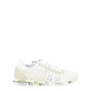 Witte Geperforeerde Leren Sneaker Lucyd Premiata , Multicolor , Dames